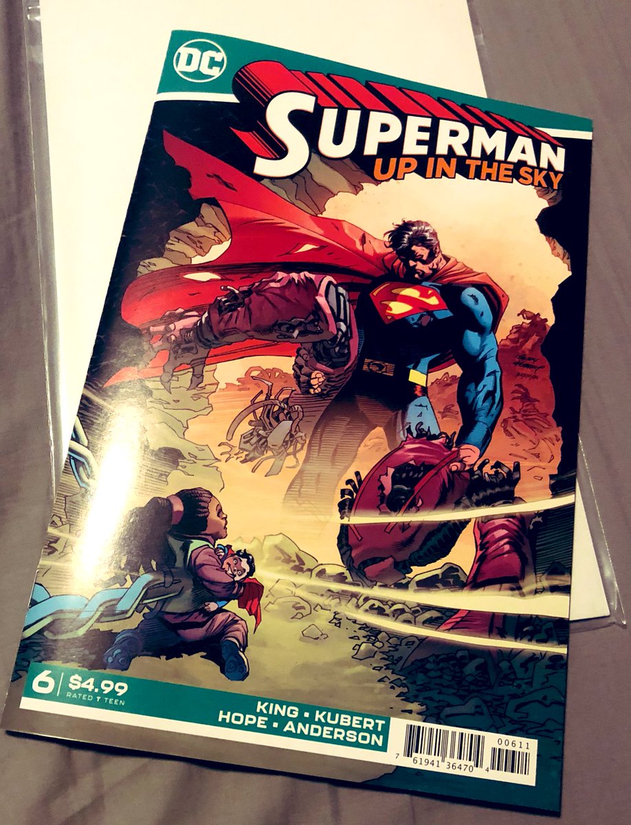 Finally wrapped up the #SupermanUpInTheSky mini series. A simple, heartfelt, well delivered, Superman story. Nicely done! 👏 @TomKingTK #AndyKubert @ClaytonCowles #SandraHope #BradAnderson #DCComics #Superman
