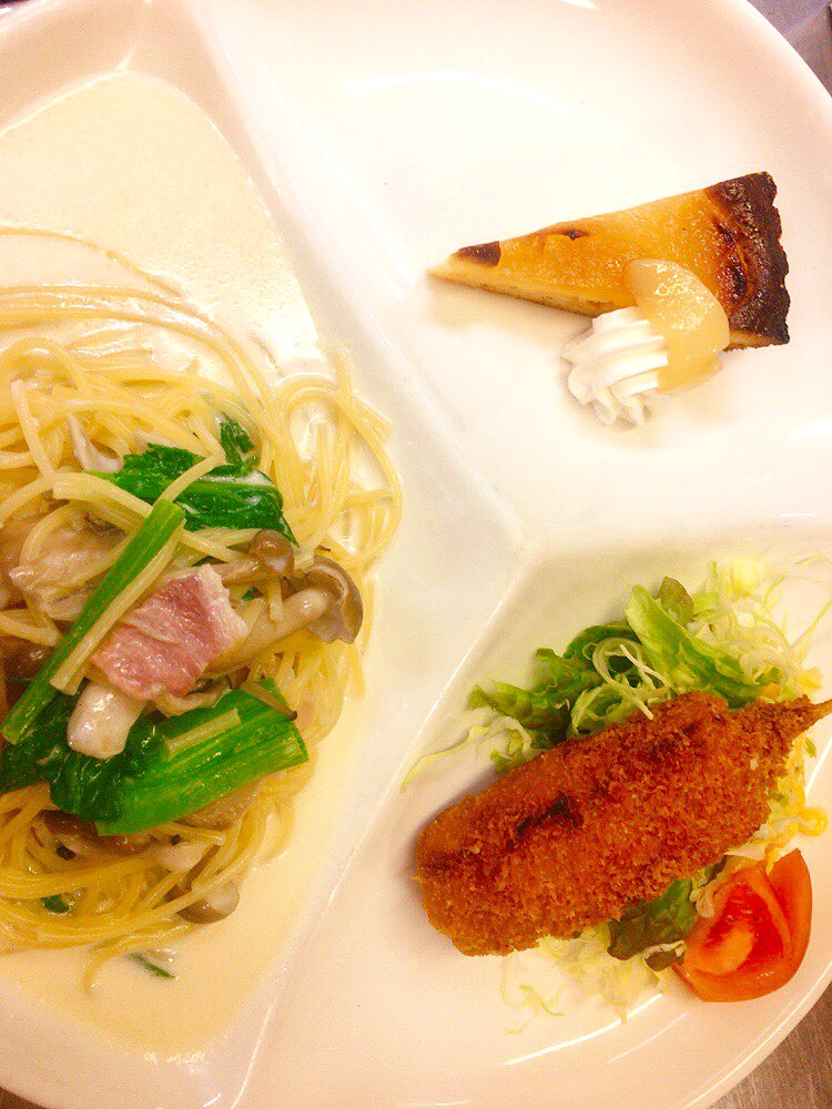 珈琲倶楽部 新潟大学前店 こんにちは 昨日のプレートですが 菜の花とベーコンのクリームパスタ 串カツ ルレクチェのタルトでした ご来店ありがとうございました 本日もお待ちしております T Co Xxymufbntn Twitter