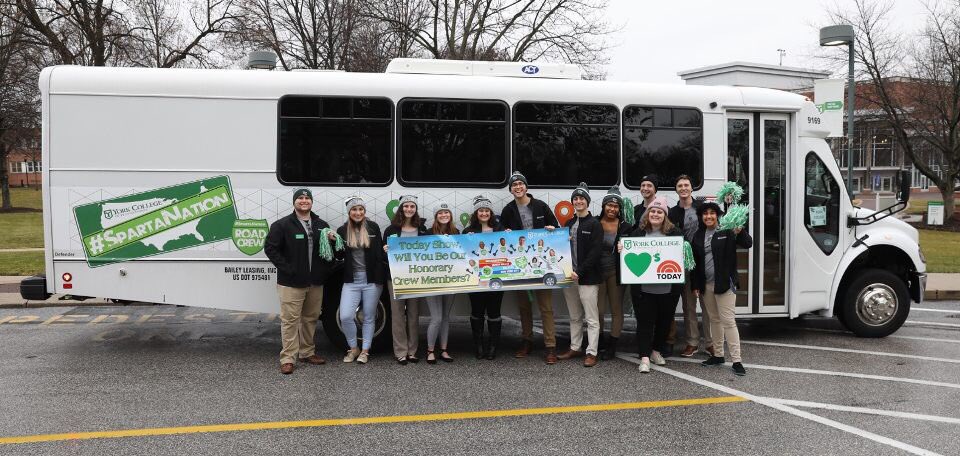 ycpkristin's tweet image. Hello Kevin @TODAYplaza! Are you ready for the @YCPAlumni #SpartaNation #YCPRoadCrew to visit @TODAYshow tomorrow!