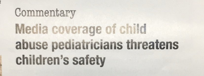 Mike_Hixenbaugh's tweet photo. Here is a headline from the latest issue of the American Academy of Pediatrics magazine 👀 https://t.co/T6D5ADdK7H