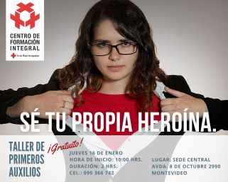 CruzRojaUy's tweet photo. ¡Es verano! Tantas cosas por hacer, lugares a dónde ir y tanto qué aprender. Aprovecha estas vacaciones y ven a nuestro taller GRATUITO de Primeros Auxilios. Dos horas de conocimientos básicos para comenzar a ser tu propio héroe o heroína. #SeTuPropioHeroe
#SeTuPropiaHeroina https://t.co/M2w1qvzeJ8