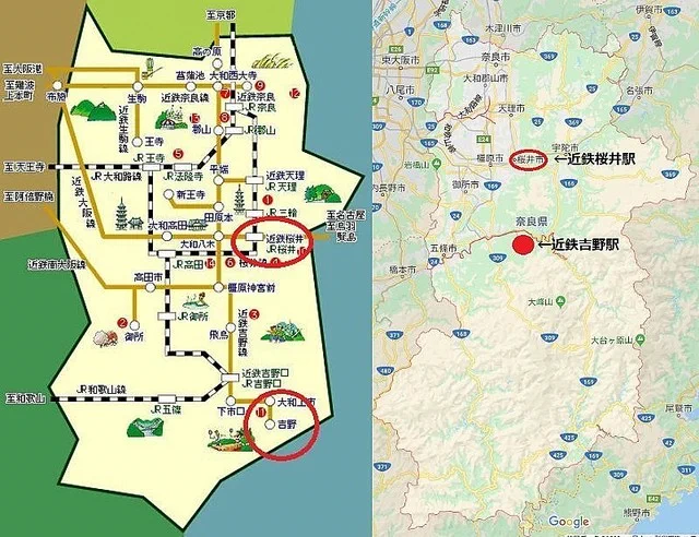 奈良県の公式サイトに載っている路線図がデフォルメしすぎて批判殺到ｗｗｗ