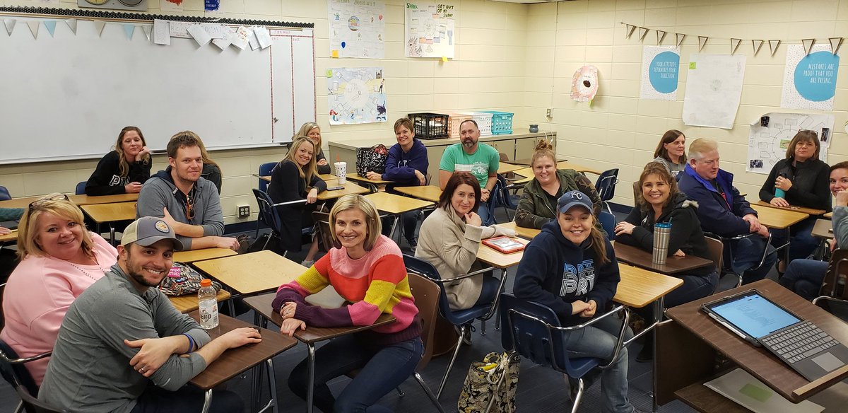 PRT_Huskies's tweet photo. PRT breakout session at the BE Symposium today. Wonderful insight, reflection, ideas. PRT is ready to be relentless in sem.2 in our pursuit of excellence, engagement, and an amazing middle school experience for our kids! See you tomorrow, Huskies! #olathelearningtoshare #Big3 https://t.co/yaGZuTDsnn