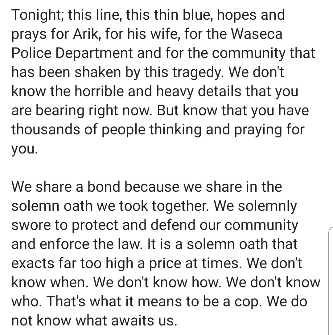 ChisagoCountySO's tweet photo. #ThinBlueLine https://t.co/o4KgJtGVzN