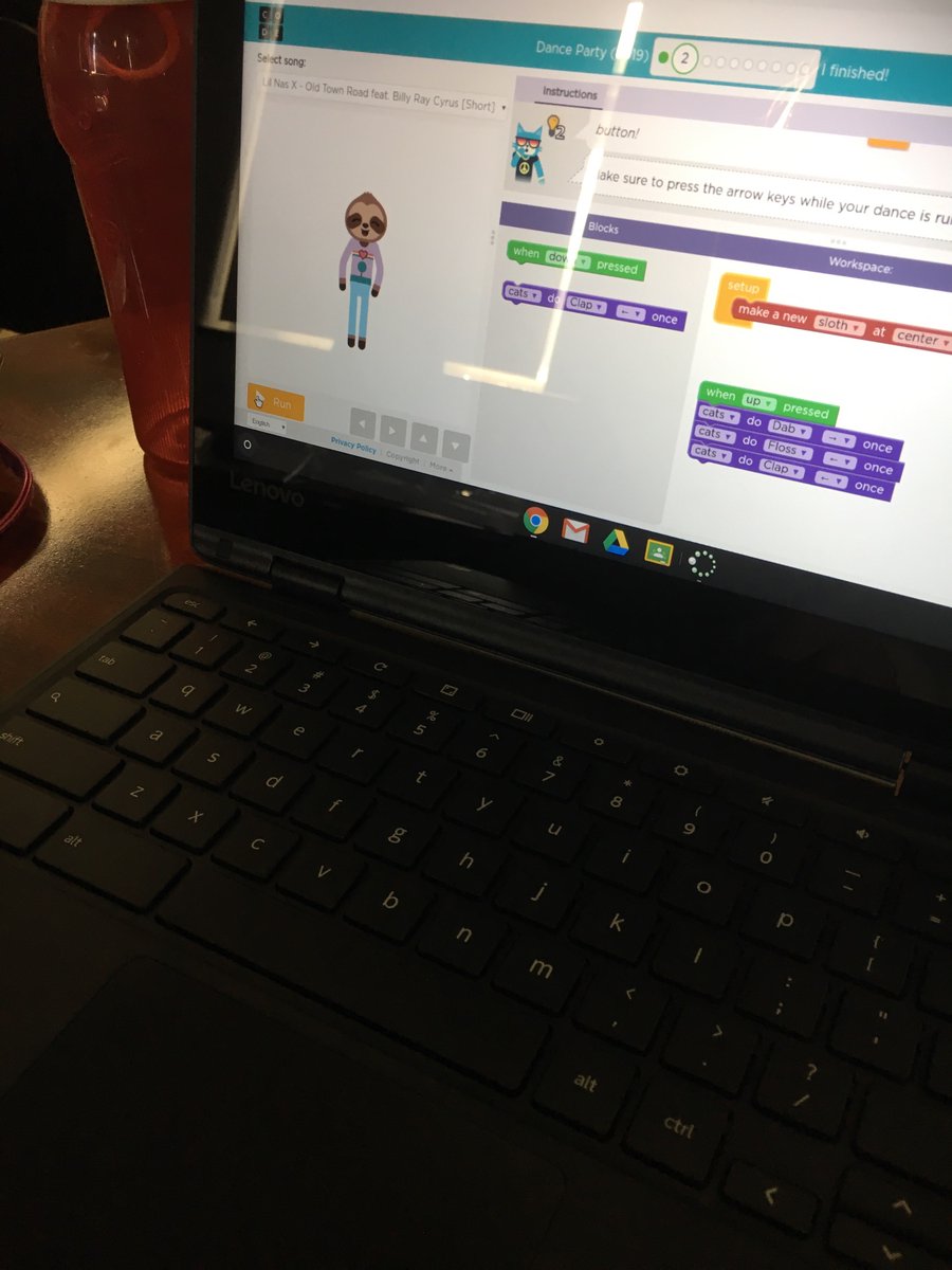 J_cspad's tweet image. We participated in the #hourofcode2019 before the vacation break! I loved seeing all the dance parties. 🧡🖤#teamspadsquad