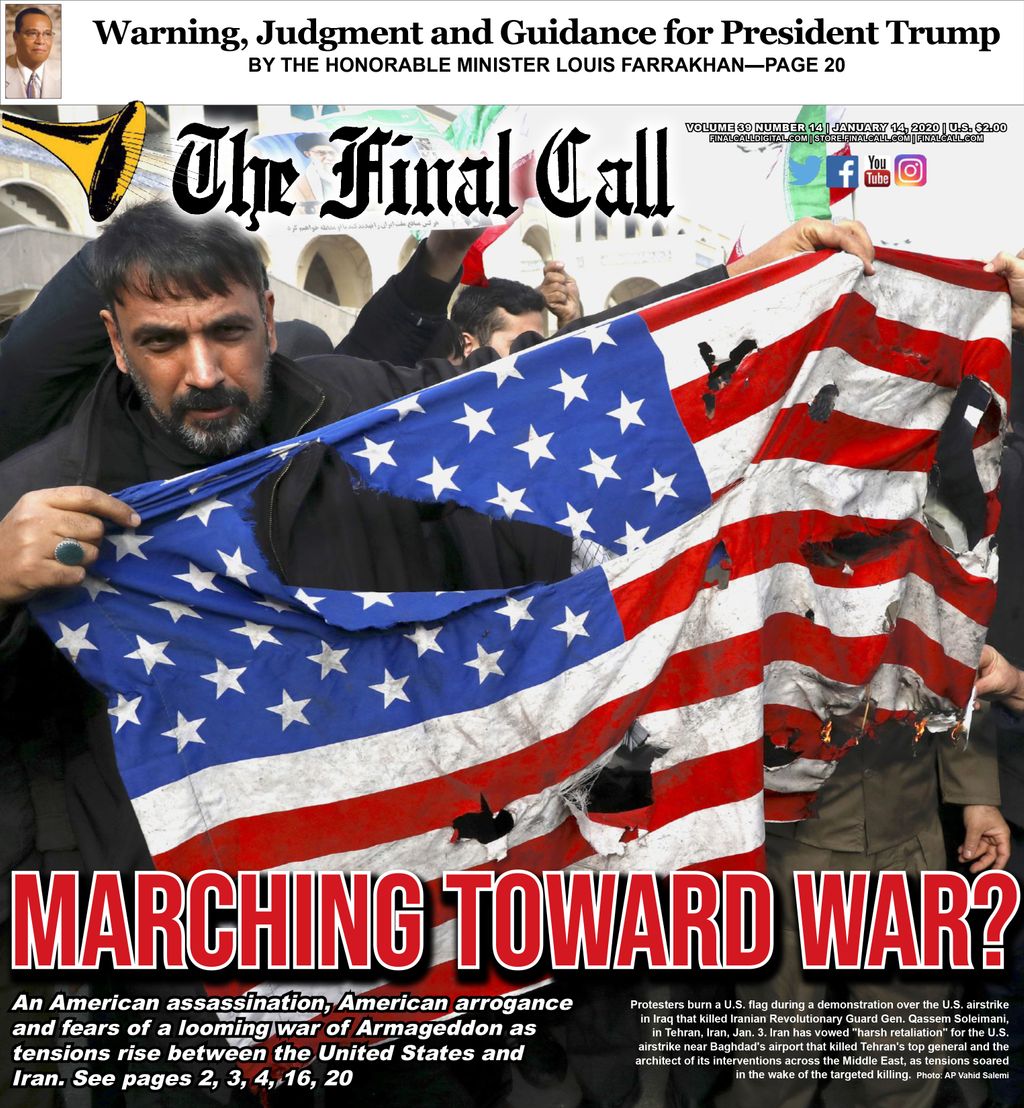 OfficialNOI's tweet photo. ‘It’s an act of war’ Fear that U.S. assassination of Iranian general will escalate into all-out military conflict https://t.co/KHiz766p4g (via @TheFinalCall) https://t.co/LC468Bd9AT