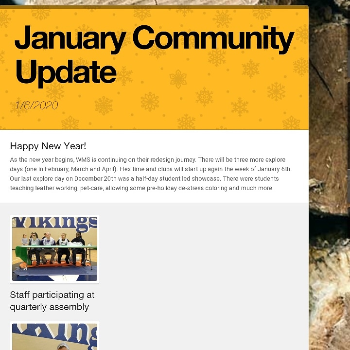 MiddleWinfield's tweet image. Follow this link to view our January Community Update: smore.com/sfy3g
