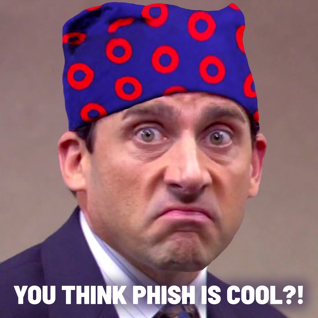 Simplewear's tweet photo. ‘YOU THINK PHISH IS COOL?’
New Prison Mike shirts available for all you Office fans!
#phish #phishshirts #phishmerch #phishtshirts #yemsg #phishmsg #phishnye #phishtour #phishphan #phishart #phanart #phishdonuts #rescuesquad #phishclones https://t.co/n0fZlOazjY
