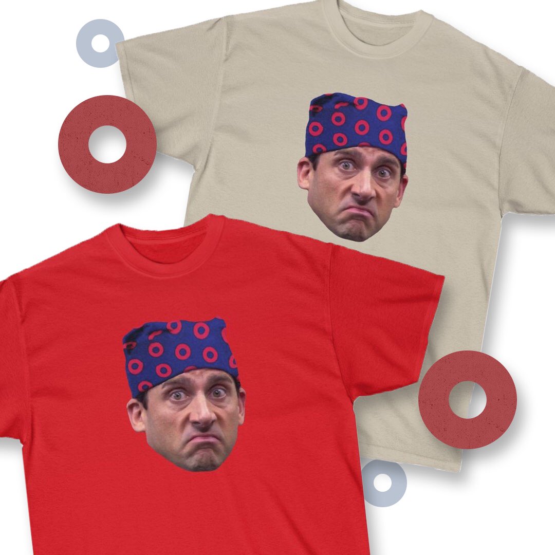 Simplewear's tweet photo. ‘YOU THINK PHISH IS COOL?’
New Prison Mike shirts available for all you Office fans!
#phish #phishshirts #phishmerch #phishtshirts #yemsg #phishmsg #phishnye #phishtour #phishphan #phishart #phanart #phishdonuts #rescuesquad #phishclones https://t.co/n0fZlOazjY