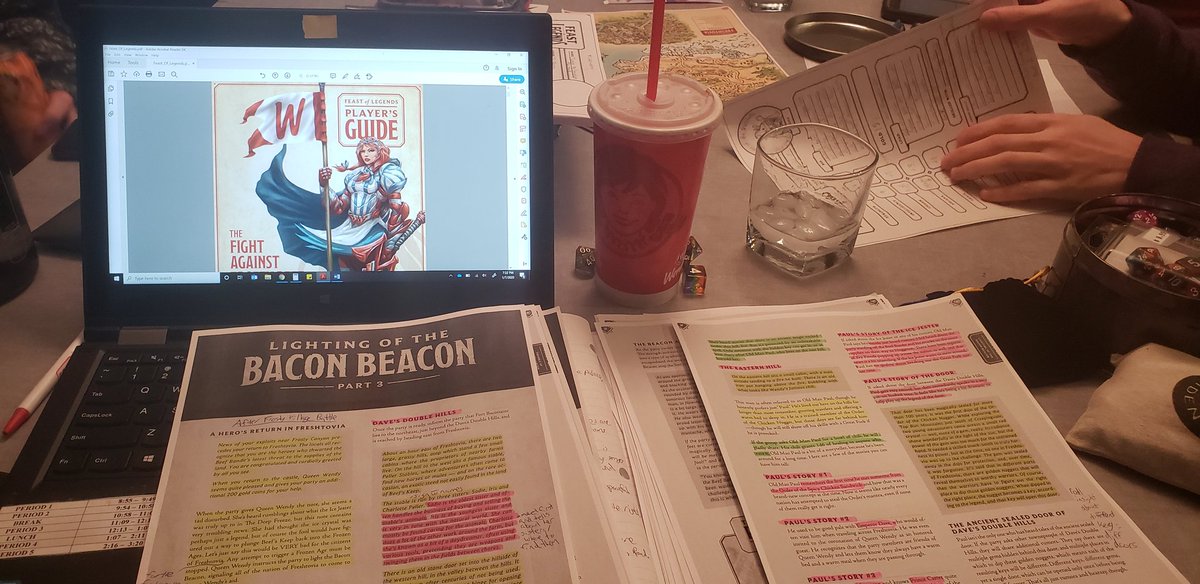 Hannah45065870's tweet photo. Came across @Wendys rpg table top game. So much fun! Great job @WendysCanada in creating an amazing game.
#rpg #dnd #dungeonsanddragons #Wendys #tabletopgaming #dungeonmaster #gamemaster #FirstTimeGM #girlswhogame #lgbtqGamers #Lesbian https://t.co/7YbwYFkAUK