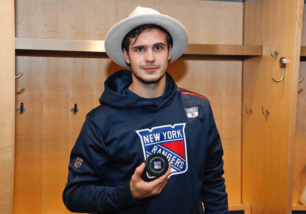 NYRangers's tweet photo. First @NHL start ✔️
First Broadway hat ✔️

Add it to the list. https://t.co/Zm5ZibdIQD