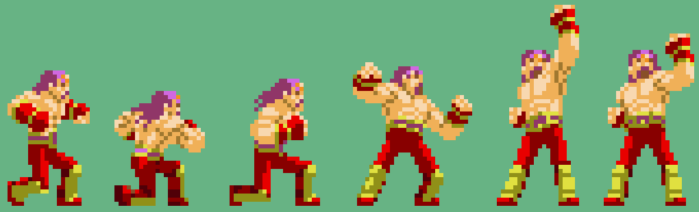 捏造避け攻撃クラウチングアッパー 