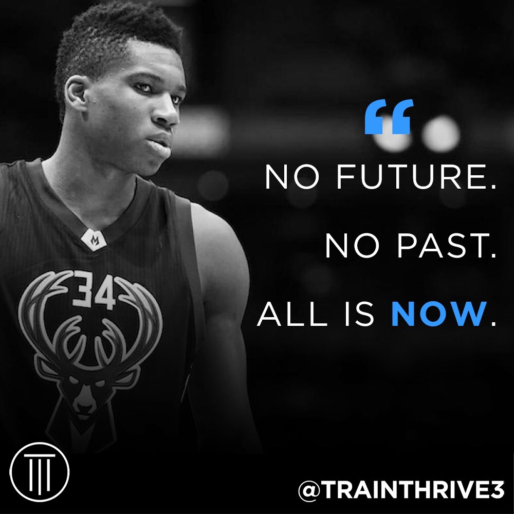 trainthrive3's tweet photo. This is a quote from Phil Jackson. You can’t change the past, you can’t control the future. The only thing you control is the the now https://t.co/ZscnTsc1BD