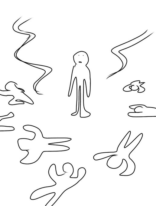 風邪に対しての自分の認識を一枚の絵にしてみた 