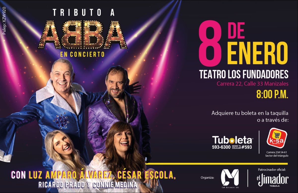 ¡Manizales!  Mañana en plena feria, con @cesarescola <a href="/conniemedina/">ConnieLaCoach ®</a> <a href="/PradoRicardoC/">Ricardo Prado</a>  en el Fundadores con un show divertido, cantaremos, evocaremos los maravillosos años 70's y 80's. lleva a las tías,  a la mamá, a las primas.  Feliz de volver <a href="/teatrofundadore/">Teatro Los Fundadores</a>