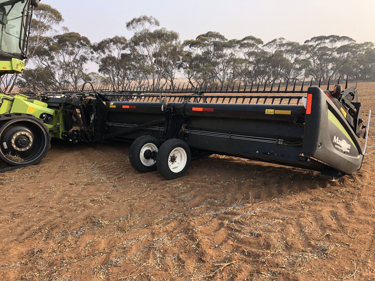 mike walch (@walchy73) on Twitter photo For sale : 2016 macdon 45ft FD75 claas adaptor  
New turbodrum 
New stainless steel skiddys
Will come with new knife an guards 
Doesn’t come with trailer as it’s got a transport kit
Can deliver 
$110,000 inc GST
For an extra $160k can come with a 2013 claas 760 with R; 2300hrs For sale : 2016 macdon 45ft FD75 claas adaptor  
New turbodrum 
New stainless steel skiddys
Will come with new knife an guards 
Doesn’t come with trailer as it’s got a transport kit
Can deliver 
$110,000 inc GST
For an extra $160k can come with a 2013 claas 760 with R; 2300hrs