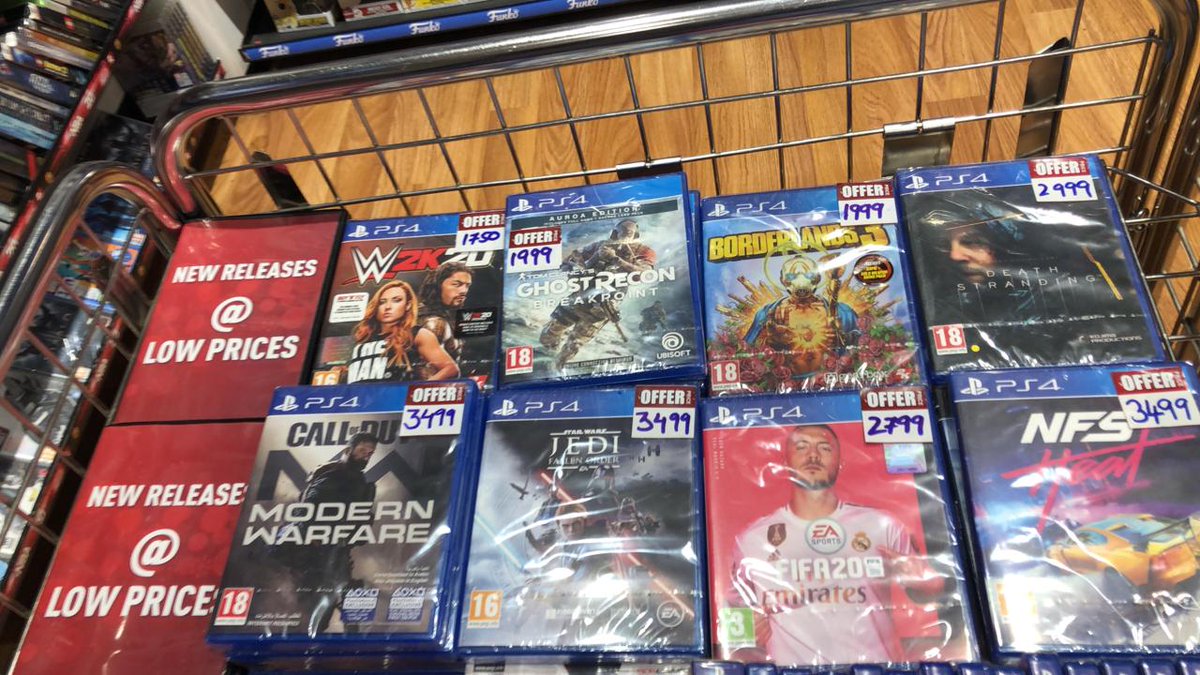 GamesTheShop's tweet photo. SALE DAY!  Head over to our Oberoi Mall store and buy the latest games at a discounted price. 

FIFA 20 PS4 for Rs 2799
Death Stranding PS4 for Rs 2999
WWE 2K20 PS4 for Rs 1750 
Many more games.... see you today at our Oberoi Mall store :) 
#SALE #PS4Games #GamesTheShop https://t.co/bqP5BXhbkZ