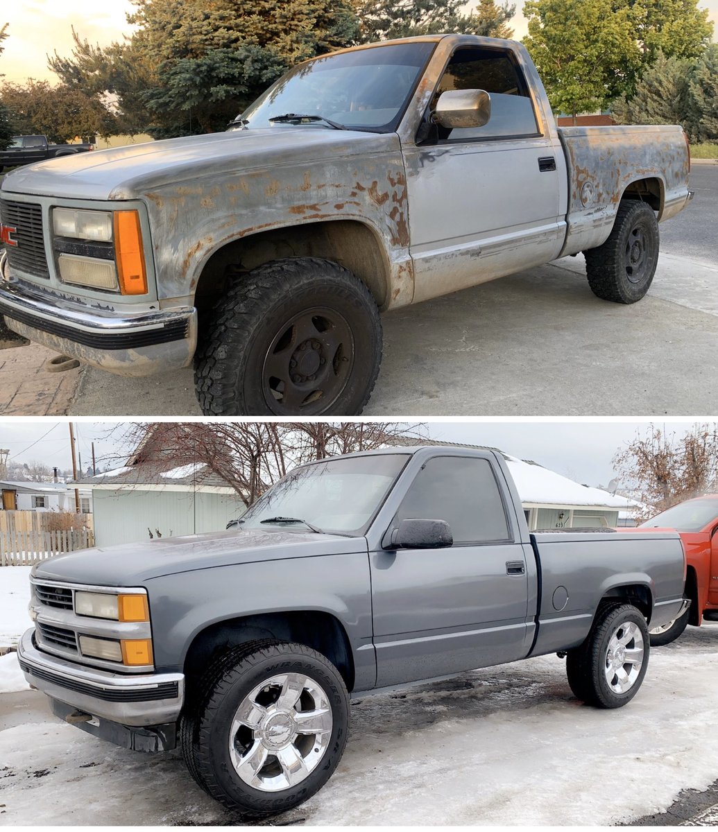 jimenez10inc's tweet photo. Transformation Tuesday? 🤔
Follow us: @jimenez10inc
#singlecab #singlecabs #singlecablife #chevrolet #chevroletpickup #trucking #truckin #truckinglife #truckinaround #trucktuesday #silverado #silveradonation #vortec #v8 #droppedtrucks #obs #droppedsilverado #454ss #350ss https://t.co/jwhHV0iOr2
