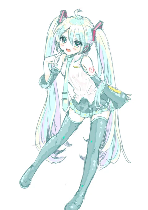 ミクさんらくがき 