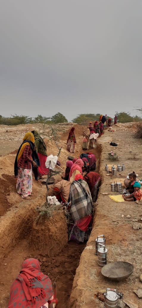 fesforcommons's tweet photo. Stories from the Ground

An all woman workforce takes the lead for restoration of their Pastures through #MGNREGA in Bhundwas village, Rajasthan

#PromiseofCommons #Women #CommonsRestoration #CollectiveAction #CommunityGovernance https://t.co/FpvOZDJ7L9