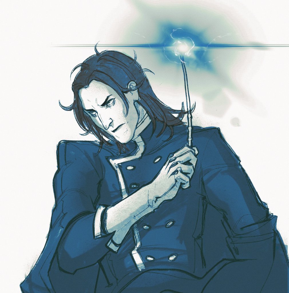 Нарисовал вчера Снейпа "в перчатках из драконьей кожи с люмусом под одеялом"

#HarryPotter #wizardingworld #severussnape #myart