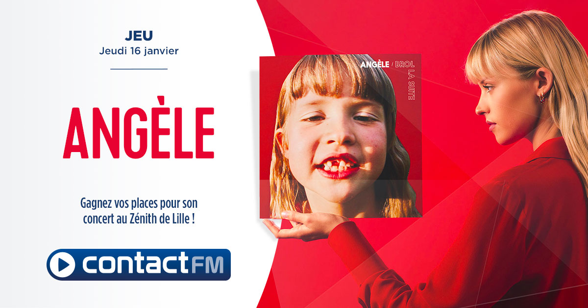 RadioContactFM's tweet photo. Cette semaine, Tristan vous offre vos places pour le concert complet d'@angele_vl au Zénith de Lille 🎉

Jouez par téléphone de 16h à 20h dans #LeGrandDrive CONTACT FM 📲 ou inscrivez-vous au tirage au sort : https://t.co/G0Q4d1Ooe8 https://t.co/n6V17V2byF