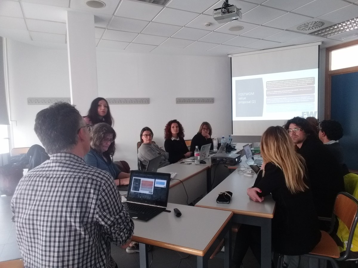 Working at the kick off meeting in Valencia. <a href="/FostWom/">FostWom</a>  Project, <a href="/sepiegob/">SEPIE</a> <a href="/UPV/">Universitat Politècnica de València</a>