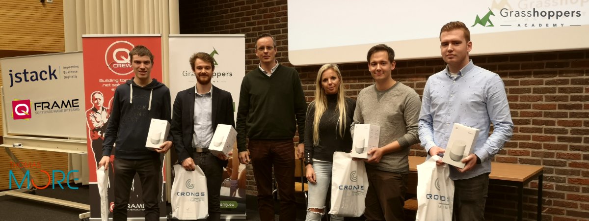 Toffe editie van onze jaarlijkse Application Challenge <a href="/ThomasMoreBE/">Thomas More-hogeschool</a> 
Het verslag van dit event voor IT studenten met ondersteuning van <a href="/qframedotnet/">QFrame</a> en <a href="/jstacktweets/">jstack</a>  ovind je in onze nieuwste blog. 
#ChallengeAccepted #teamwork #itfactory ! grasshoppers-academy.eu/challenge-acce…