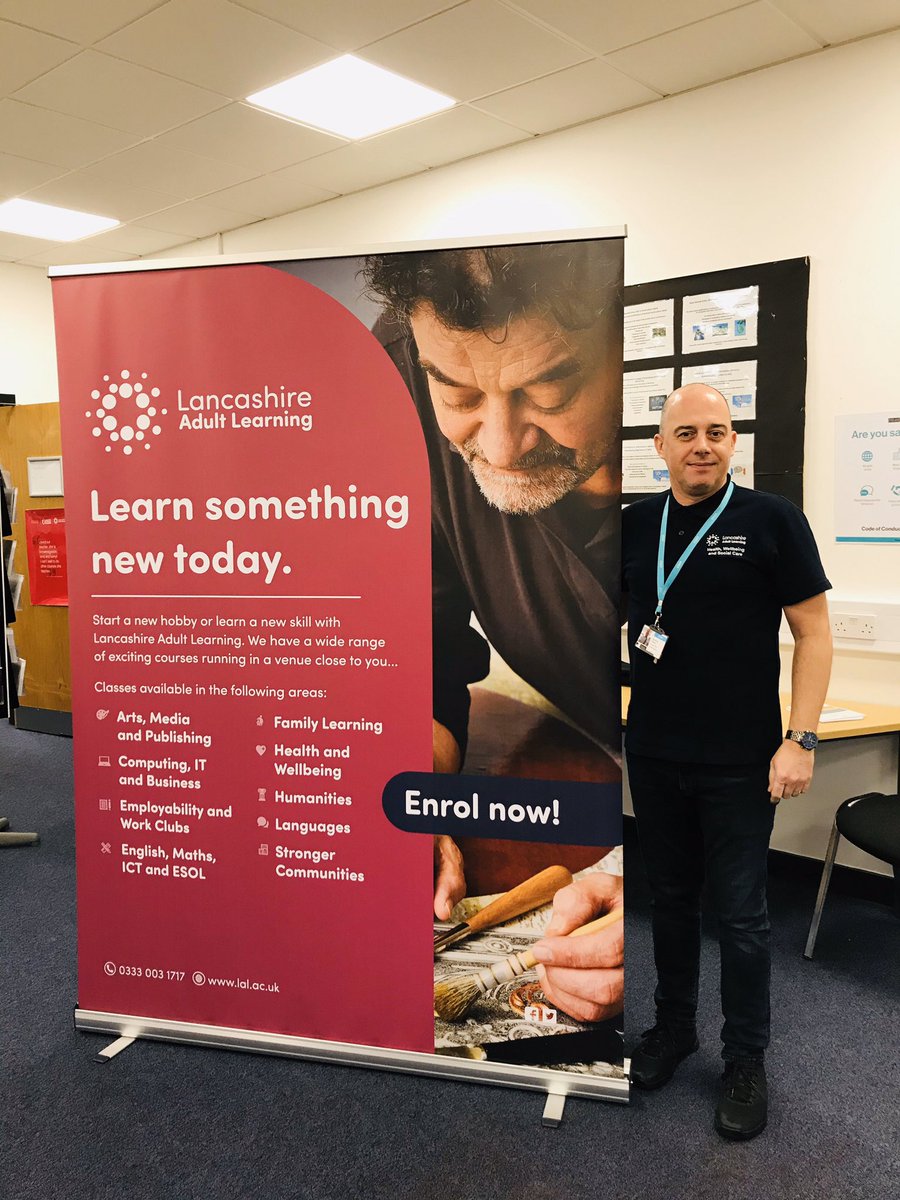 nicolahall332's tweet photo. @LancsLearning getting ready for our open day at #Waterside in #Accrington #newyearnewjob   Enrol on English, Maths, Adult Social Care, #customerservice, #CSC-card &amp; more 🚀- pop in to enrol  @JCPinLancashire @TomGeeLAL @anitajhoughton @andcow1970 @SarahHaworth10 @LancsSkillsHub https://t.co/40TvoTecGn