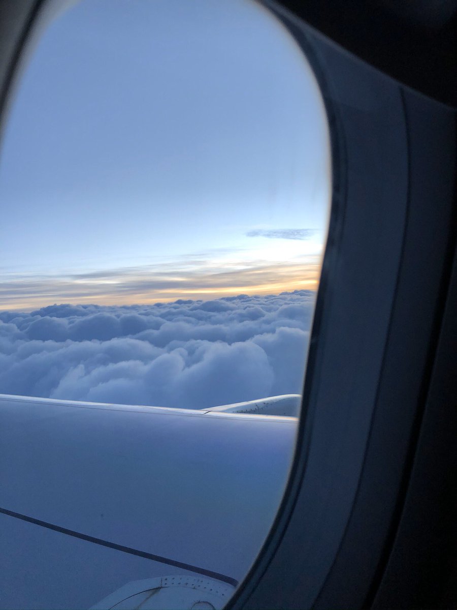 Sunrise above the clouds on an early flight to Paris with team buddy Marie. Looking forward to seeing <a href="/FirngesA/">Alexandra Firnges</a> <a href="/lasteyrie/">Cecile de Lasteyrie</a> and meeting Florence. #PwC #EMEAteam