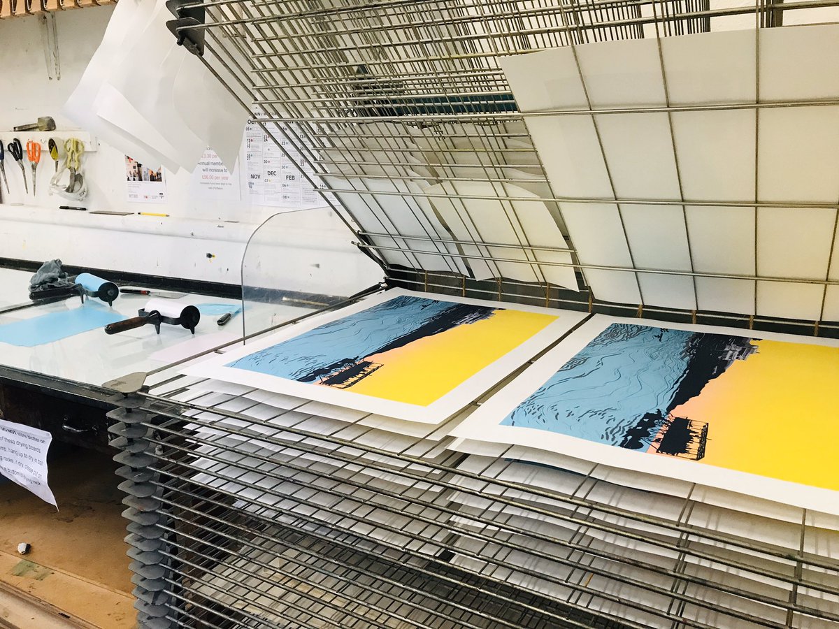 A bit of #January progress! Nearly there :-) <a href="/wyprintworkshop/">West Yorkshire Print Workshop</a> #linocut #printmaking <a href="/artistsWYPW/">artists@wypw</a> #kirklees #mirfield