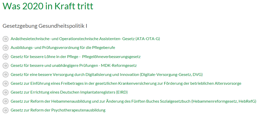 AOK_Politik's tweet photo. Von #DVG, über #EIRD bis #MDK-Reformgesetz. Eine Übersicht, welche Gesetze 2020 in Kraft treten, gibt es hier: https://t.co/UaPtmb0TUl https://t.co/1ZRTtyvZn9