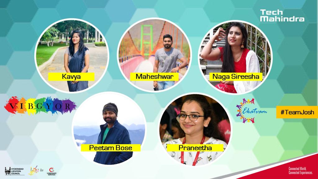 TechMJosh's tweet photo. Alone we can do so little, together we can do so much. The team behind our smiles @tech_mahindra
Hyderabad. #TeamEkatvam #TeamJosh  #Ekatvam20 #LoveToBeTechm #OneTeamOneFamily https://t.co/gJtrcx8efj