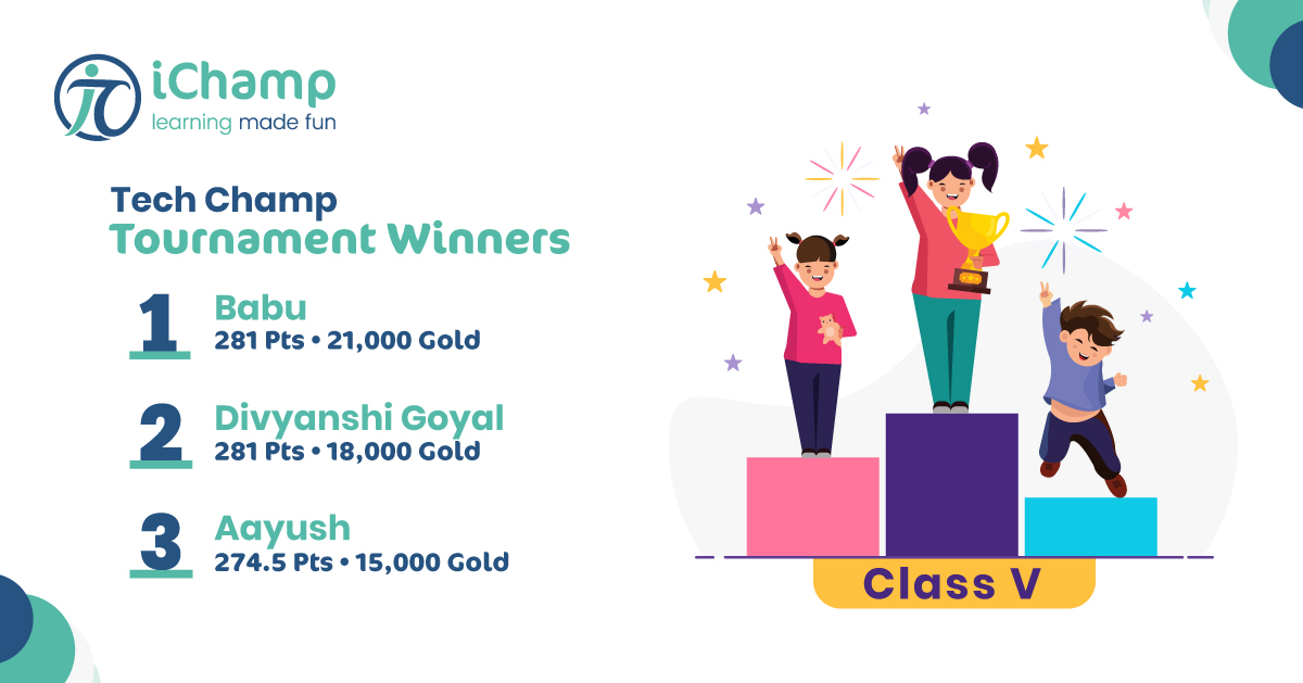 ichamp_in's tweet photo. Congratulations to the winners of the ‘Mini |Tech Champ’ tournament held on 4th and 5th Jan . Thanks to everyone for participation. Keep participating on #ichamp to improve and excel in academics.
#maths #science #betterlearning #Bebetter #keeplearning #english #onlinecompetition https://t.co/0wr8vcJUXu
