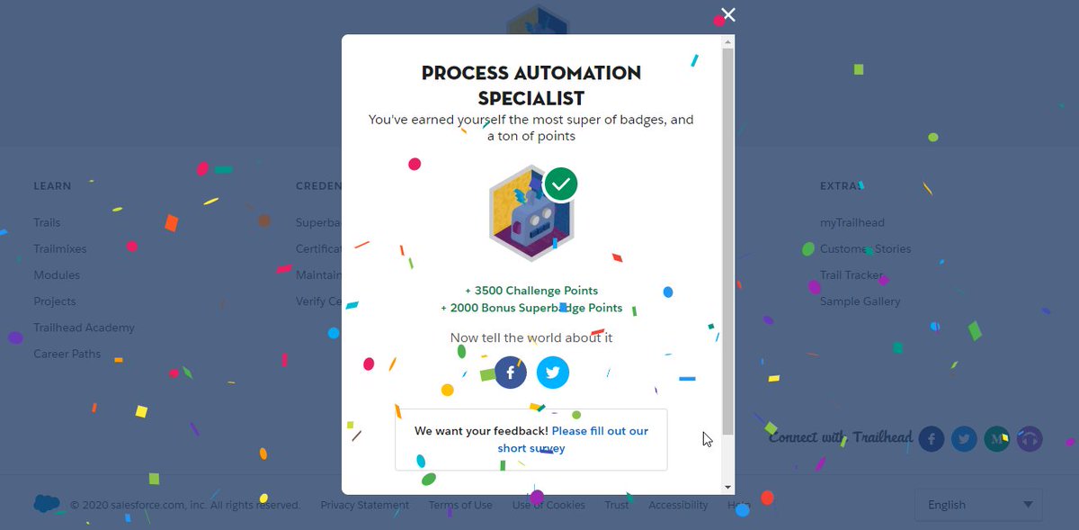 Purnima01201170's tweet photo. #BeSuperQuest #BeSuper 
@partnerforce @SalesforceOrg @salesforce @trailhead @salesforcejobs @SalesforceAdmns 
 January: Be Super Quest
💥⭐️⭐️⭐️⭐️⭐️⭐️⚡️ Happy Learning https://t.co/xSF4tUoBCX