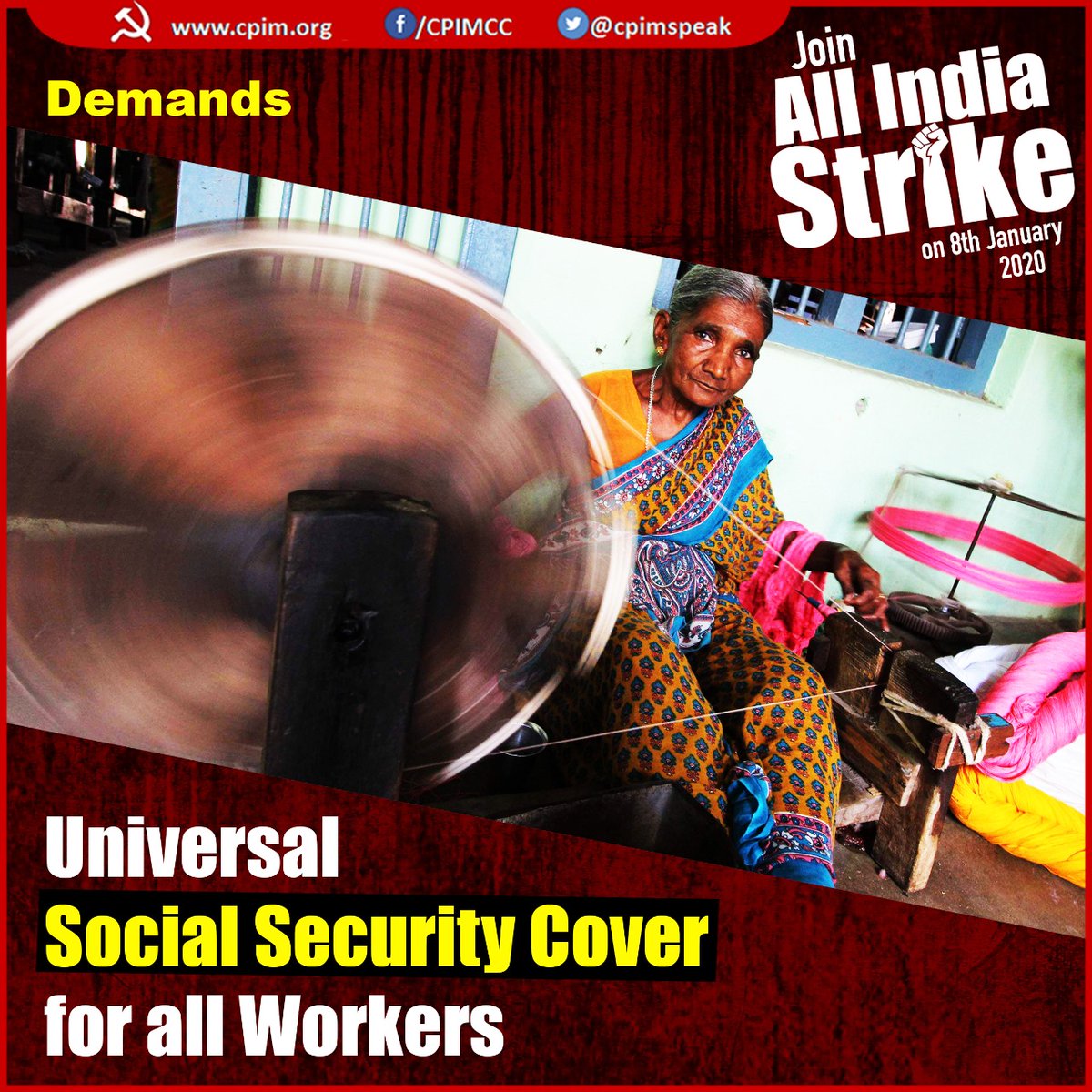 upcpim's tweet photo. #MazdoorKisanStrike https://t.co/9uQW2lHNg5