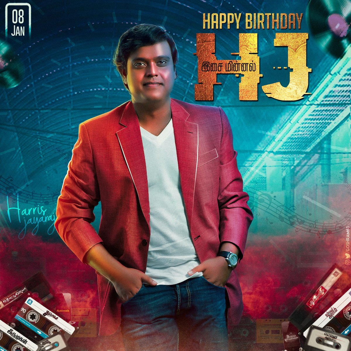 #HBDHarrisJayaraj

Worked as a Musician for 600+films in Multi Languages 💯🔥

The Sound Quality He Gives For Each Song is Just international Level 🎶

After Vanamagan - - - - - - > Dev Kaappaan Album  ⚔️💥👌

#HarrisJayaraj