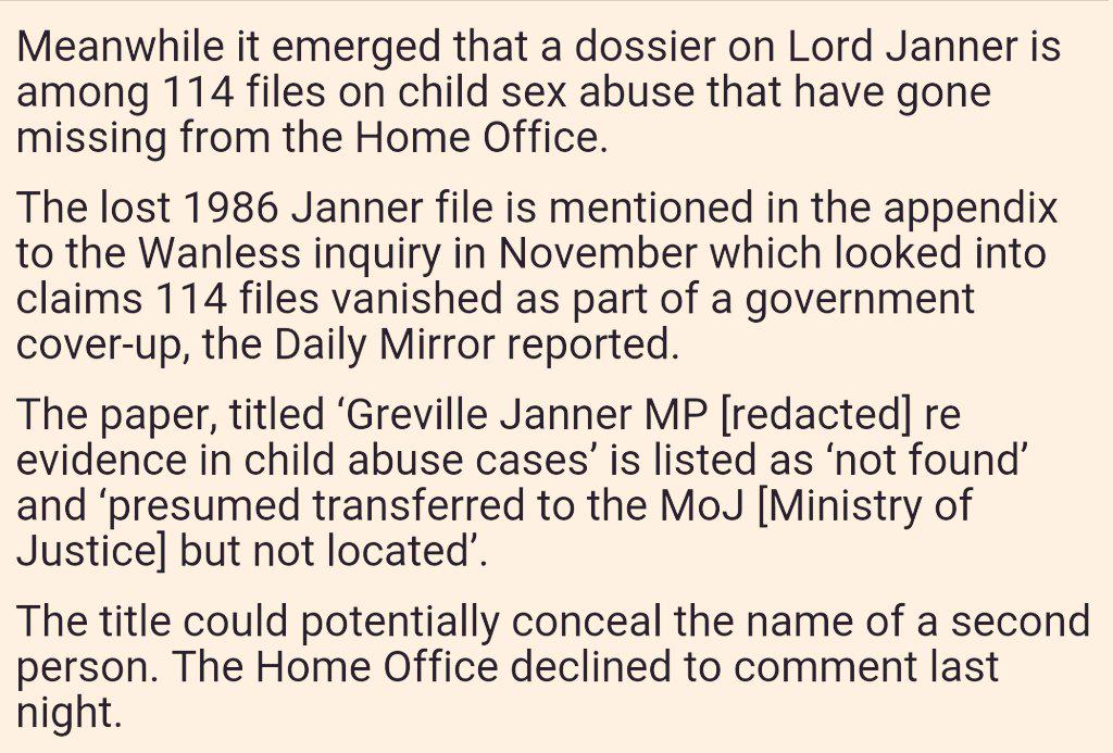 So how did John Hemming know exactly where to look for those files after such a thorough search behind radiators and skirting boards and under carpets by Peter Wanless, former PPS to Michael Portillo and CEO at NSPCC?  https://cathyfox.wordpress.com/2017/03/11/observer-1994-nov-13-knives-out-for-portillo-protege-peter-wanless/