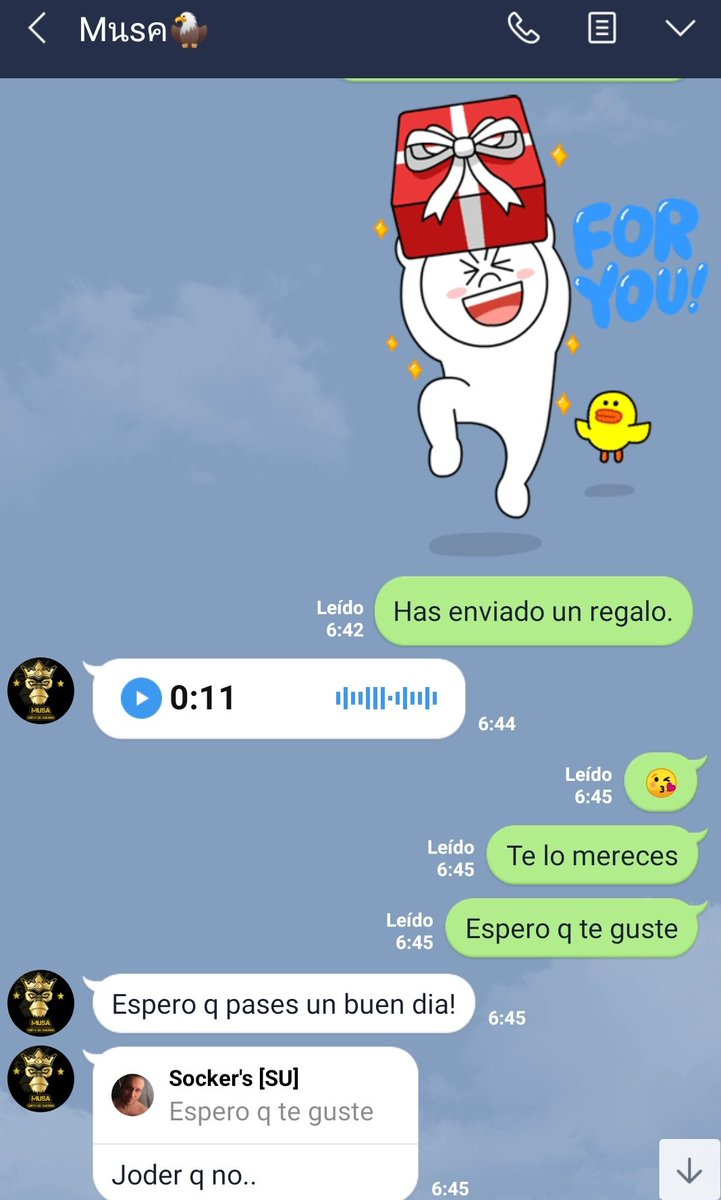 El SUSCRIPTOR del Mes de DICIEMBRE
@MusaSkrr 
Hay personas, con un corazón Enorme y Musa es uno de ellos.❤

GRACIAS por tu apoyo y seguimiento incondicional a mi TRABAJO en el Canal.
Ahí va ese Pack de Stickers de LINE