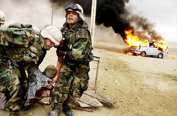 CebuKimPau's tweet photo. People killing, people dying, children hurting, I hear them crying. 

The ugly truth of war. Can’t we all just get along? #worldwar3 #IranvsUSA #IranAttacks #IranAttack https://t.co/IaFXDF72JH