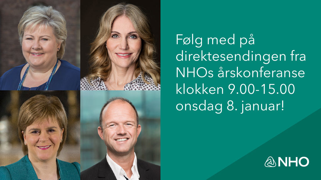NHO_no's tweet photo. Snart starter NHOs årskonferanse Neste Trekk. Du er velkommen til å følge konferansen på Facebook her:  https://t.co/0St6gOXwhw #nestetrekk https://t.co/RAqy7VcsFo