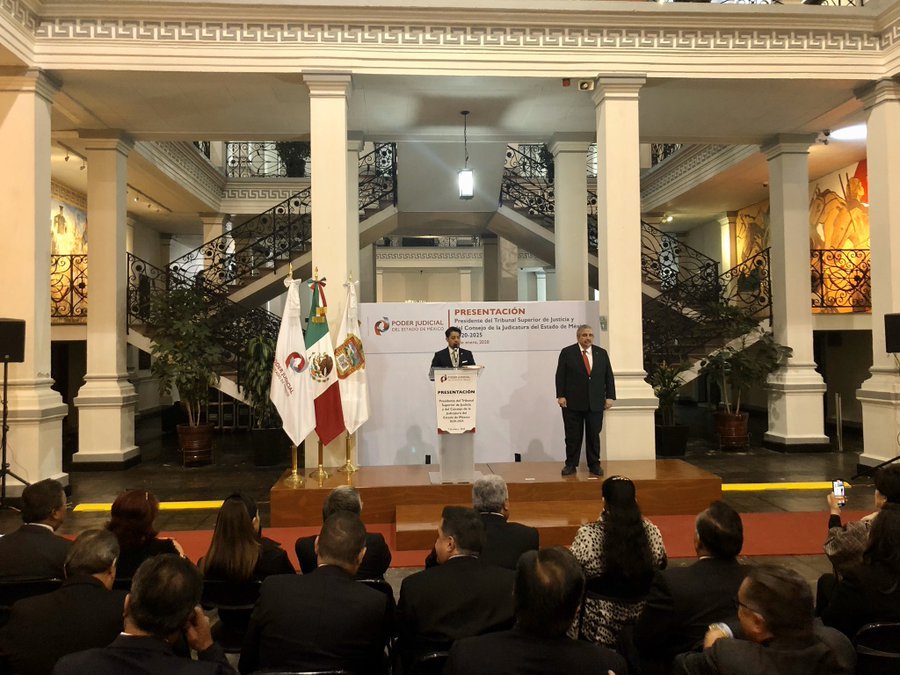 Felicito a <a href="/MagdoSodi/">Ricardo Sodi Cuellar</a> por su elección como presidente del <a href="/PJEdomex/">Poder Judicial Edomex</a> para el periodo 2020-2025. Le deseo y le auguro el mayor éxito junto con el extraordinario pleno de magistrados del tribunal mexiquense, para consolidar una mejor  impartición de justicia en el Edomex.