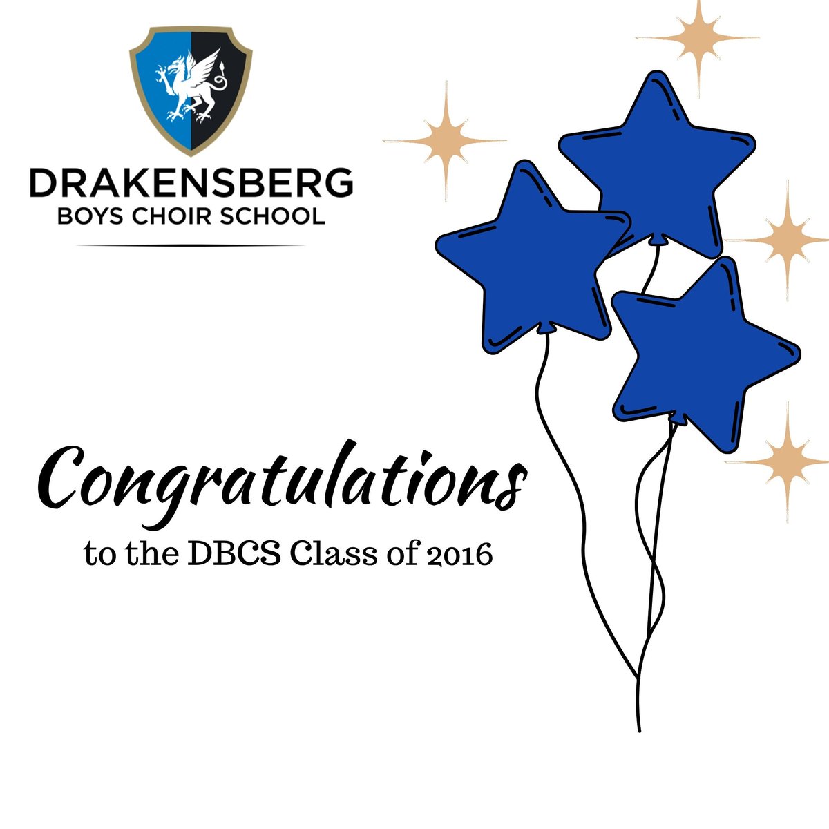 DBChoir's tweet photo. Congratulations to the DBCS Class of 2016 on your Matric results! We are so proud! 🌟

Some standout results have been:
🎵Gustav Klingbiel - 9As (Helpmekaar College) 
🎵Johan Piek - 9As (Hoërskool Centurion)

Please let us know of any others!

#matricresults #matricresults2019 https://t.co/TWvbtOBOub