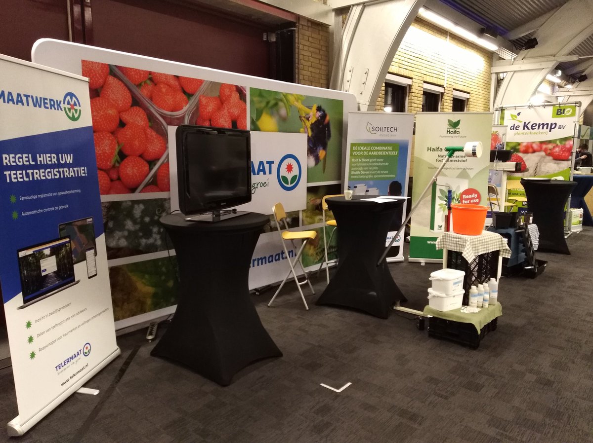 Klaar voor de aardbeiendag! Bezoek onze Telermaat stand voor o.a. onze bioverdeler , de Biomaat. Of voor een impressie van Maatwerk, het complete teelt registratie programma voor uw bedrijf! #telermaat