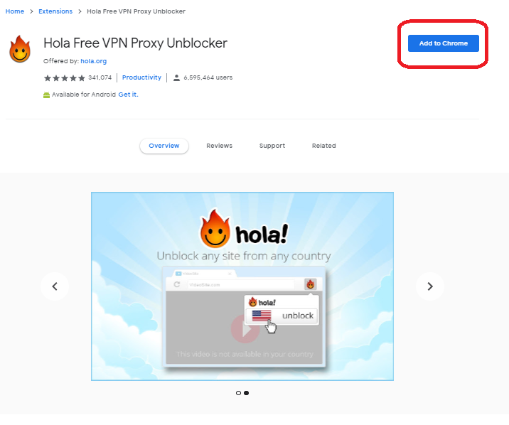 Cami 🐻 on Twitter: "Hola Free VPN Proxy Unblocker es un VPN gratuito que  se instala como una extensión de chrome, nos va a permitir cambiar la  ubicación para poder votar como