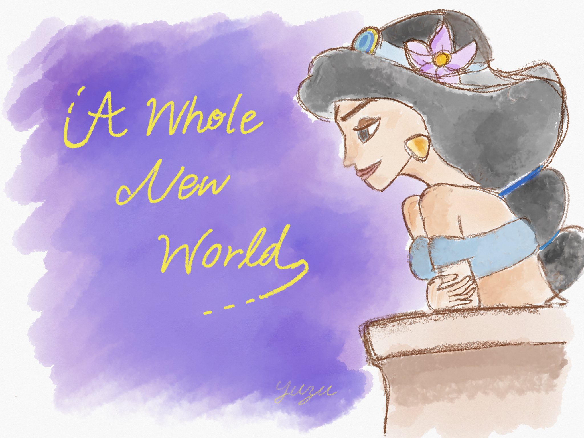 年初 大好きなジャスミン ディズニーイラスト Disney アラジン イラスト好きと繋がりたい T Co V0z4oe8gto Twitter
