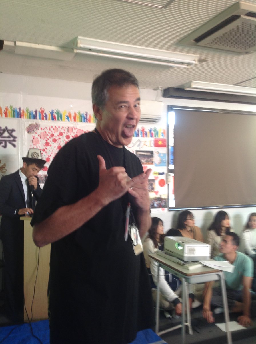 Smile! Let's take a selfie!   Lots of good memories teaching English at Senmon Gakkou LIFE Jr. College in Okinawa, Japan.   More and more memories coming soon!   @LifeJrCollege  https://life.ac.jp   I'm also the Study Abroad Coordinator.  @LIFEstudyabroad   #LifeJrCollege