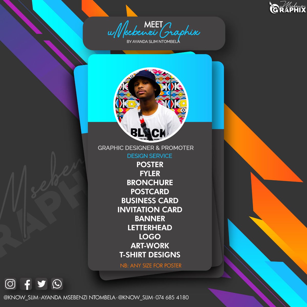 yunghustler_za's tweet image. Desgin services?

 Meet @know_slim 🔥🔥 😭the guy behind  #UmsebenziGraphix 
 A Thread