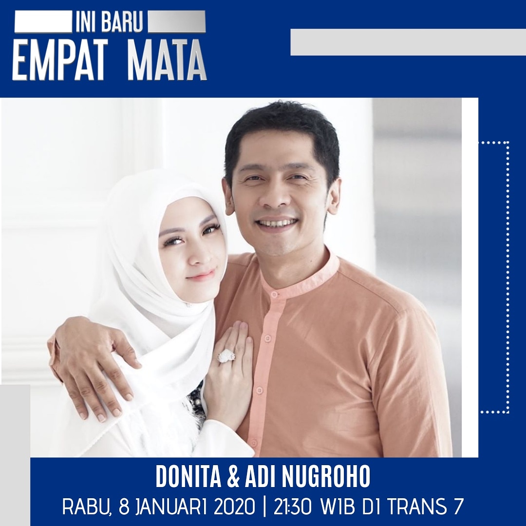 IBEM_TRANS7's tweet photo. Malam ini, di Ini Baru Empat Mata, @donitabhubiy dan @adinugroho_st akan menceritakan tentang kisah harmonis rumah tangganya 
Penasaran bagaimana cerita nya?? Saksikan ini baru empat mata, malam hari ini jam 21.30 https://t.co/SHpmmPuX6T