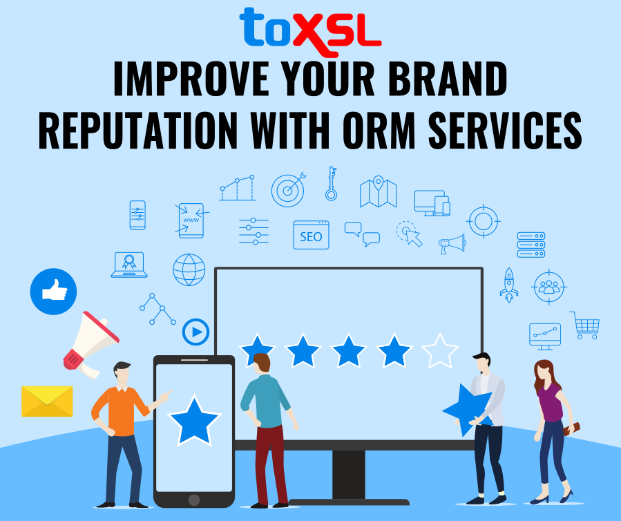 ToXSL's tweet photo. Looking to create a positive image for your products, services, and brand? #ToXSLTechnologies offers the best Online #ReputationManagement services based on the client’s requirements. To know more, Give us a call!!
#Toxsl #reputationmanagementsystem #reputationmanagementmarketing https://t.co/cFOfe1Sy6G